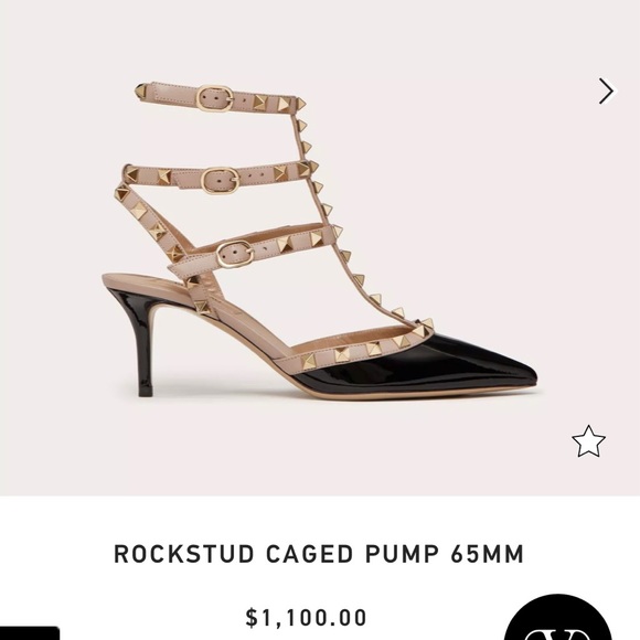 VALENTINO ROCKSTUD CAGED PUMP - Picture 2 of 7